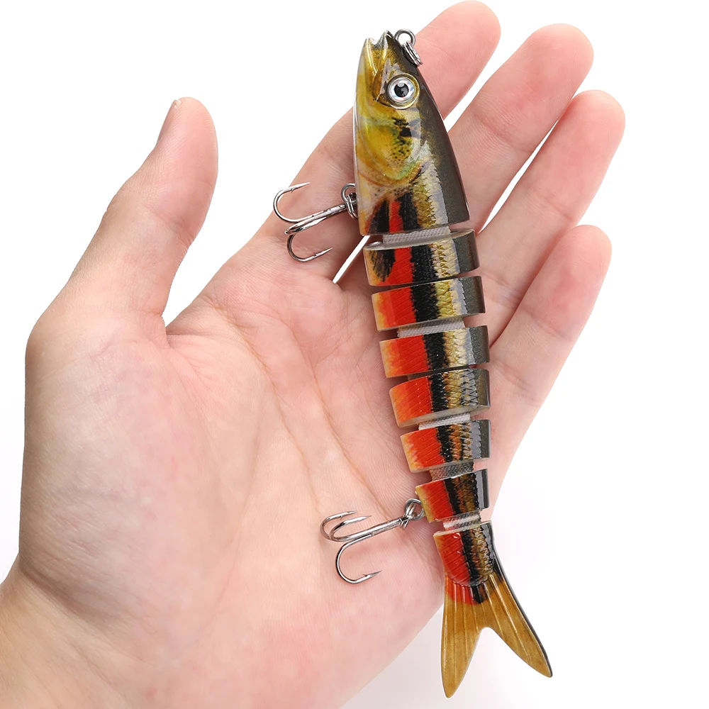 8 сегментная рыболовная приманка Щука воблеры 13 см 26 г Swimbait Бас/рыболовные