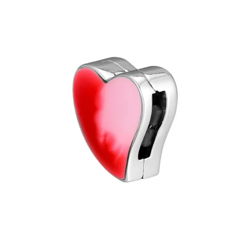 Серебро,, золото, серебро, рефлексионы, зажим, шарм, Подходит для Pandora, браслет Reflexions, сердце, плавающий шарик, для женщин, сделай сам, ювелирное изделие