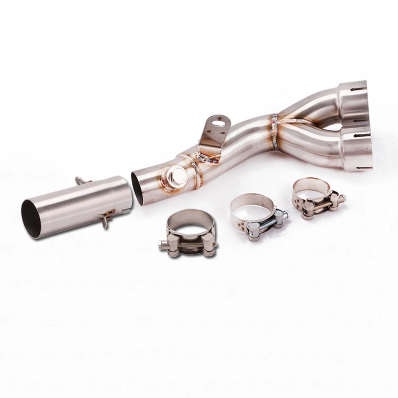 2 Mid Pipe for Yamaha R6 YZFR6 20062020 Motorcycle Exhaust Pipe