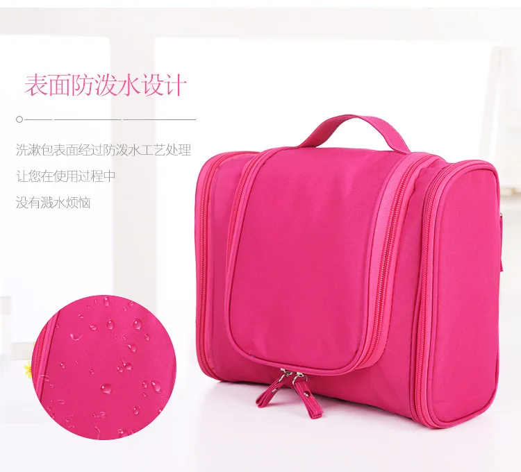 Korean hook double open toiletries Bag Travel Portable big ear toiletries bag toiletries storage bag