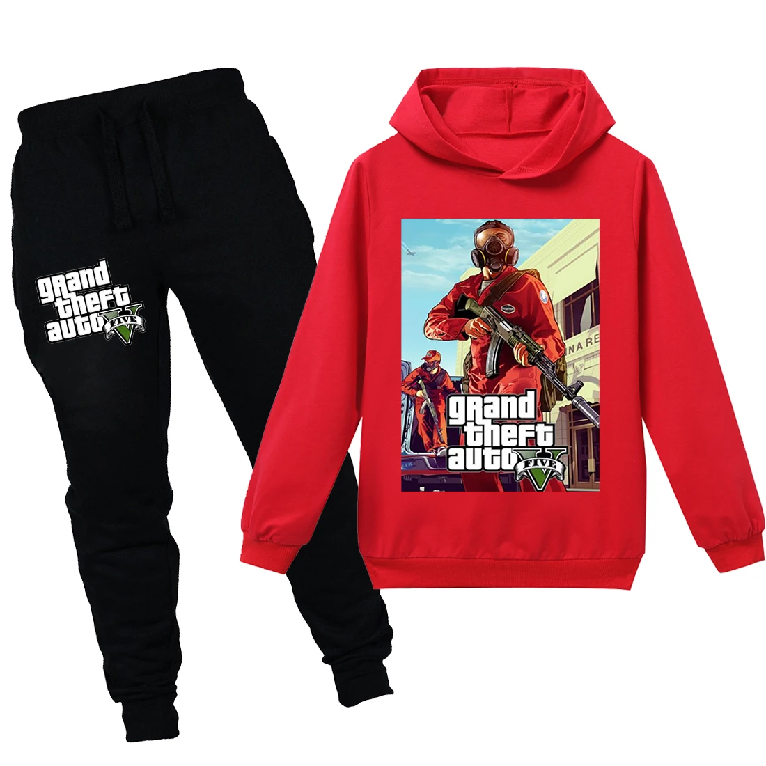 Новая игра мультфильм шаблон Grand Theft Auto V Gta 5 мальчиков и девочек Детский свитер