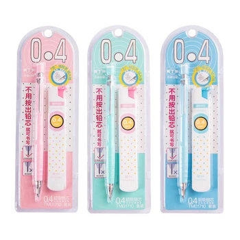 

1 Set Cute 0.4mm Candy Color Automatic Mechanical Pencils HB with Pencil Refills Leads Set Student Painting Writing Stationery