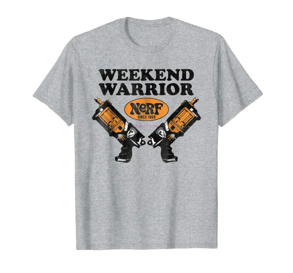 Брендовая мужская рубашка Hasbro Nerf Blaster Weekend Warriors футболка  Мужская