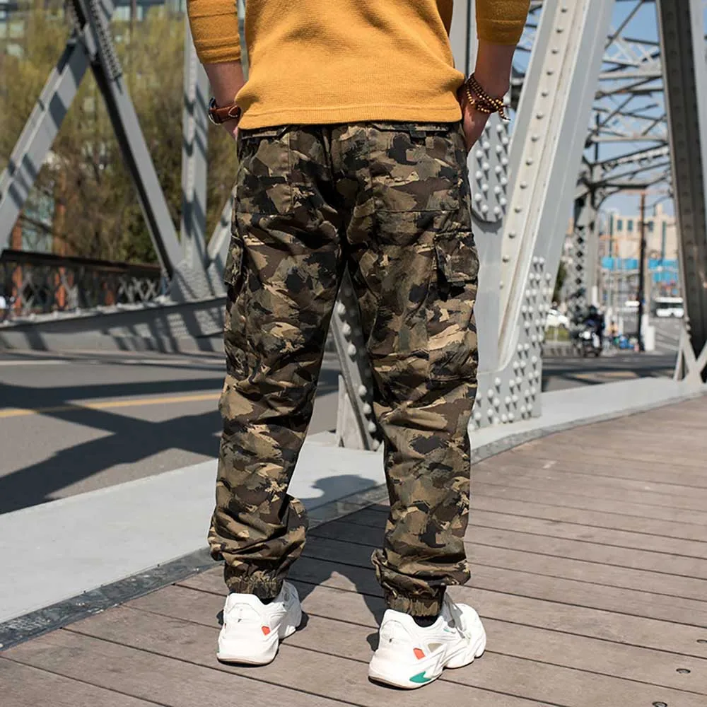 Mens Dress Pants Mens Fashion Casual Camouflage Multi Pocket Zipper Buckle Male  Cargo Pants Outdoor Pants Tooling Pants at Amazon Men's Clothing store