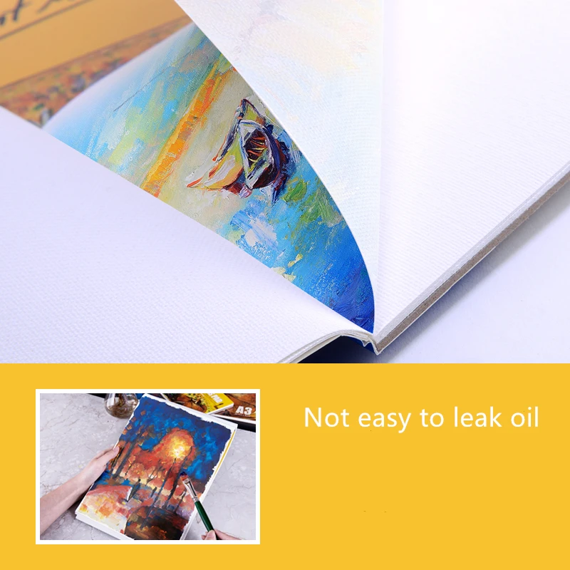10 Sheet/pack Oil Acrylic Painting Canvas Pad Paper Book 280g painting canvas  paper A3/A4/A5 - AliExpress