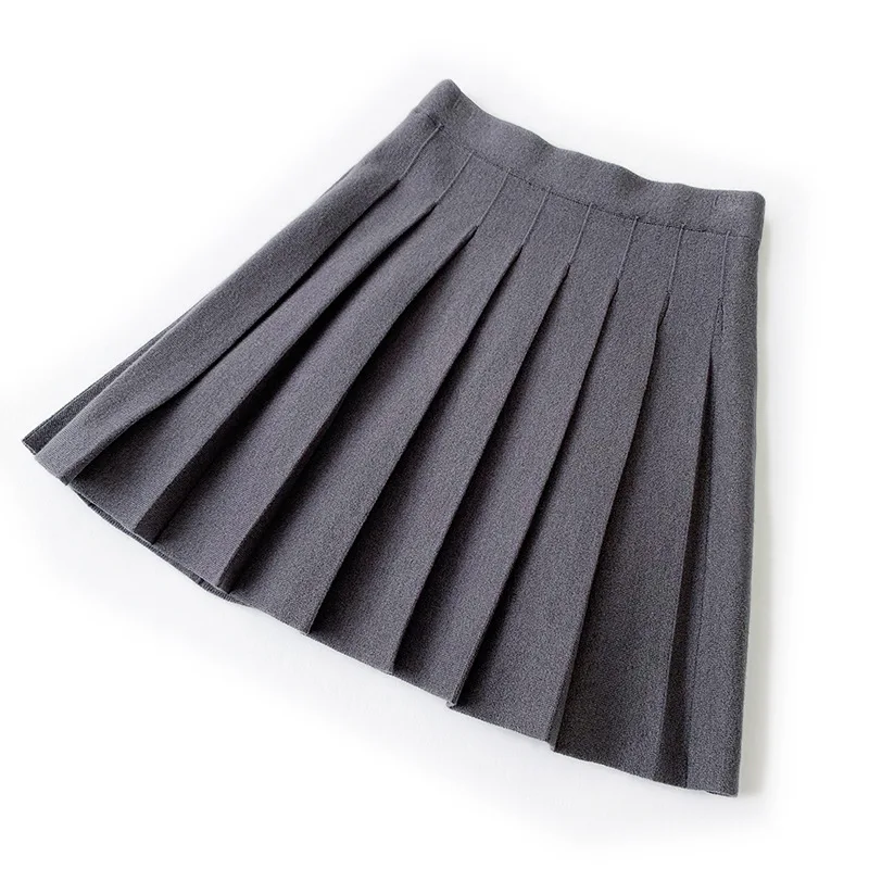Качественное осенне-зимнее Новое поступление плиссированная юбка в европейском и американском стиле Элегантная Модная плотная мини-юбка