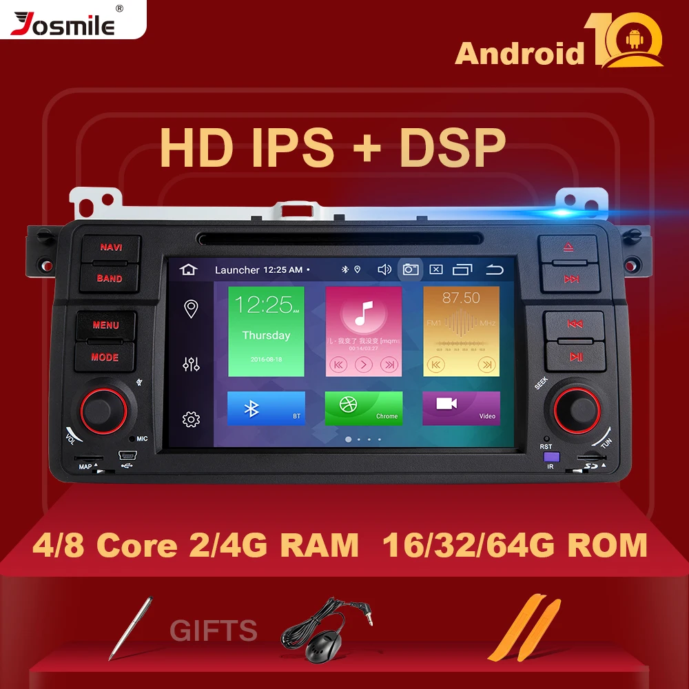 IPS DSP 8 Core 4GB RAM 1 Din Android 10 Car Radio For BMW E46 M3 Rover 75 Coupe 318/320/325/330/335 Navigation Multimedia Stereo|Мультимедиаплеер для авто| | АлиЭкспресс