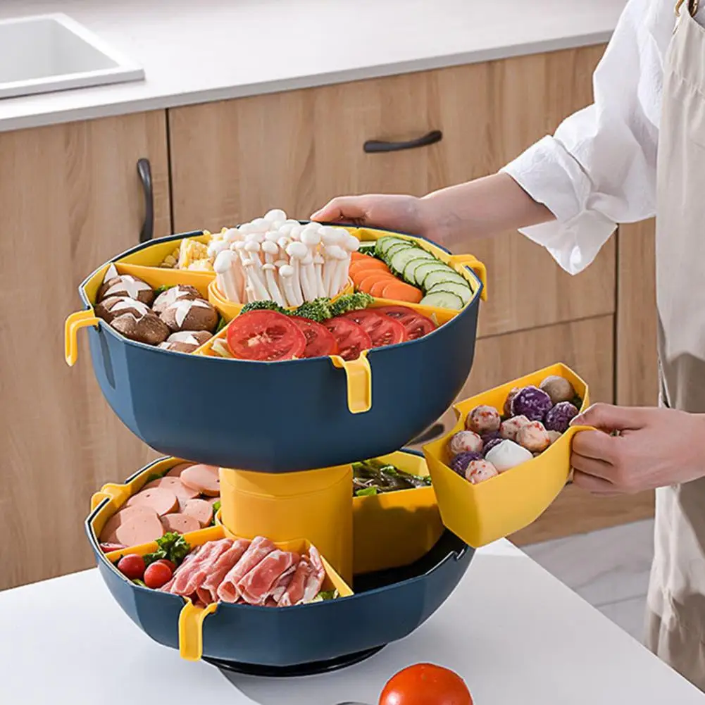 Multifunctional Plastic Drain Tray For Fruits, Vegetables, Cutlery