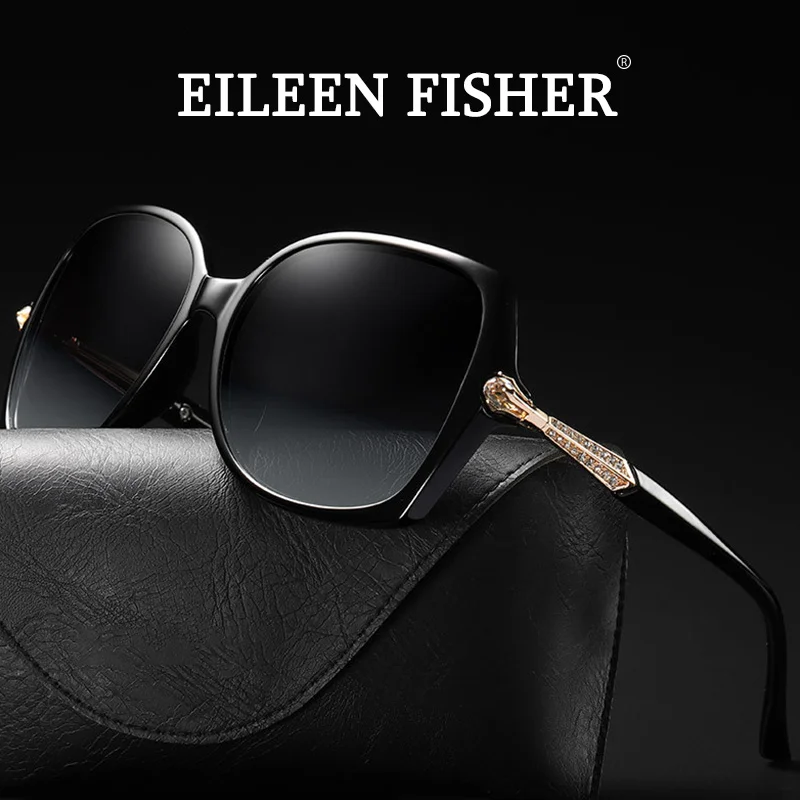 EILEEN FISHER Cat Eye Vintage Sunglasses Women Fashion Leopard Sun Glasses Sexy Ladies Eyewears UV400 Goggles Oval | Аксессуары для