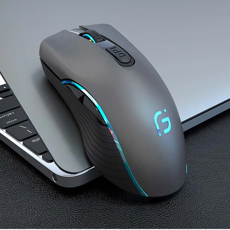 Mouse de Computador sem Fio-forma Confortável com Receptor Usb com Botões para trás - para a Frente e Rolagem Unificador Lateral-to-side - Imagem 6