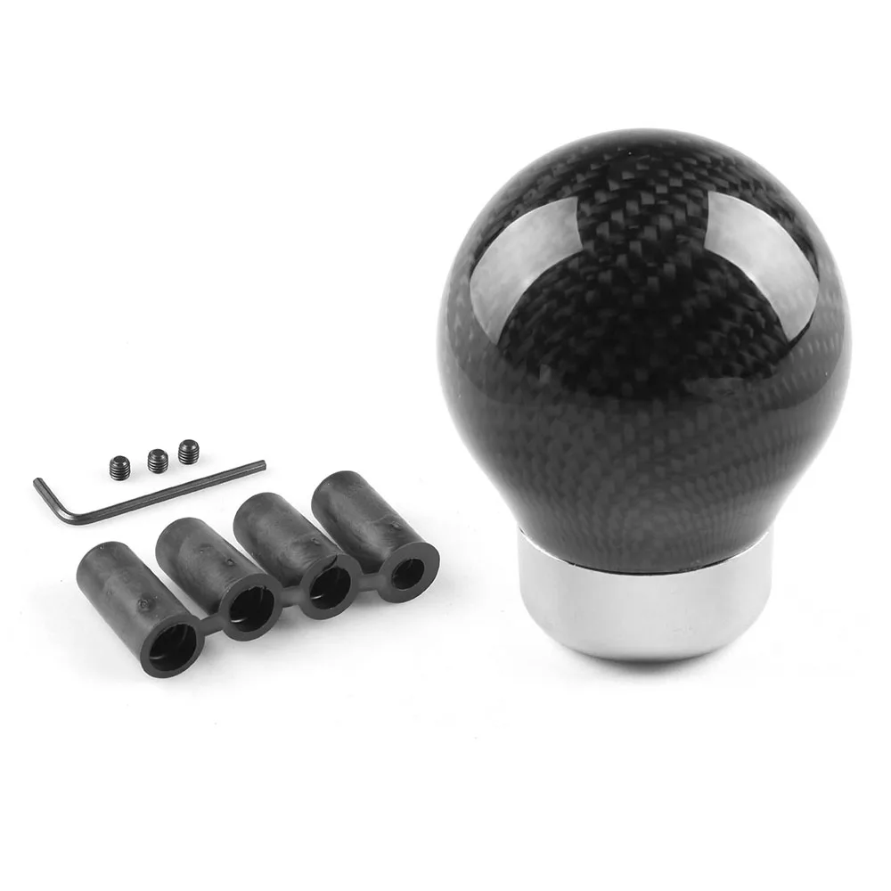 

Shift Knob Manual/Automatic Car Real Carbon Fiber Ball Gear Shift Shifter Knob without number