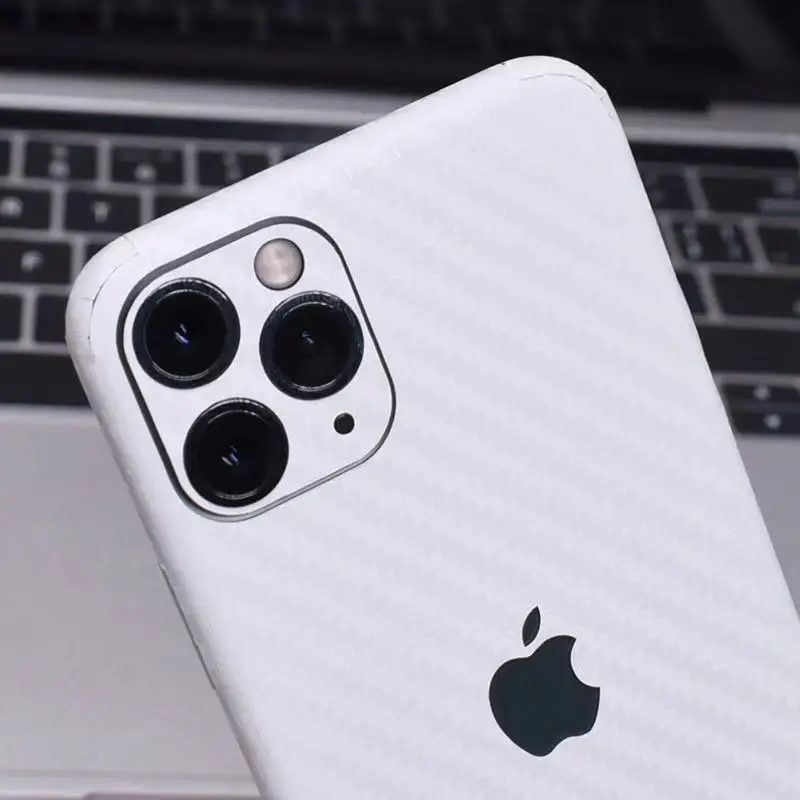 10 шт. для iphone 11 pro max 3D градиентная углеродная волокно задняя крышка на весь корпус наклейка кожа телефон защитная наклейка пленка для iphone 11