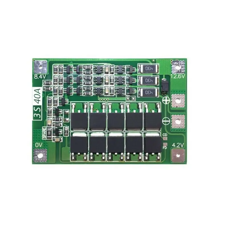 

ABKT-3S 40A Li-Ion Lithium Battery Charger Protection Board PCB BMS with Balancer for Drill Motor 11.1V 12.6V Lipo Cell Module