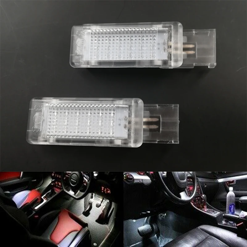 2 шт. светодиодный светильник для двери багажника поло лампы VW Touareg Caddy Passat Golf Jetta CC