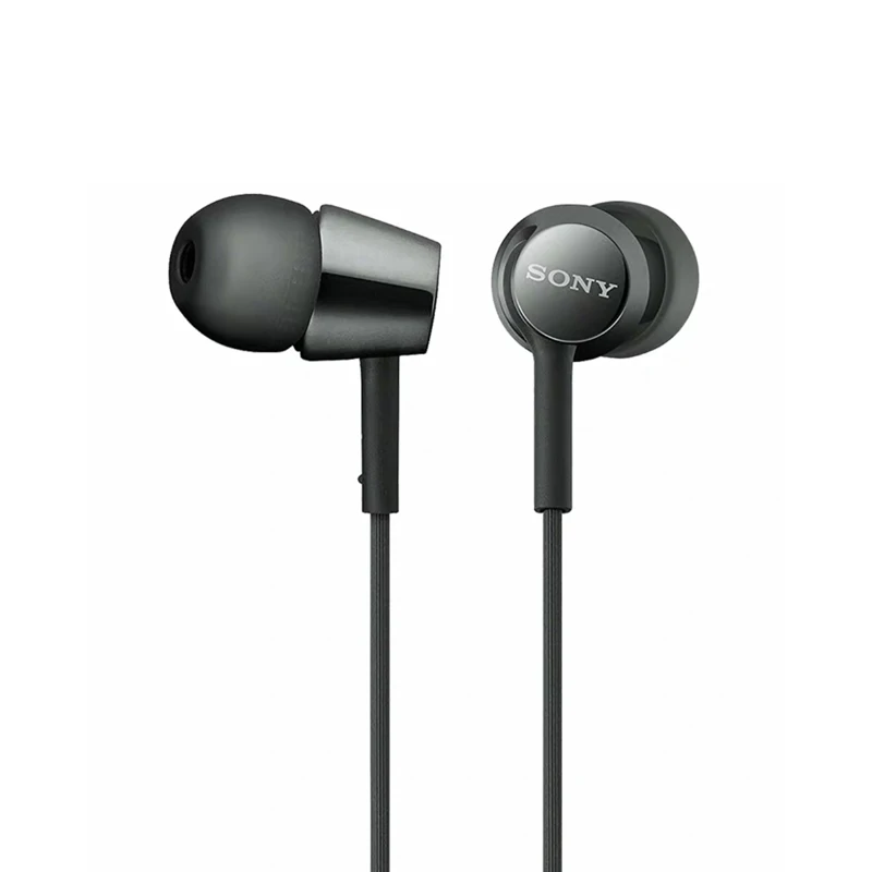 Original Sony Headphones MDR EX155AP universal stereo headset bass speaker wire control with mic for huawei sony phone