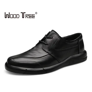 

WOODTREE 2019 spring and autumn hot sale men's outdoor casual shoes leather casual shoes stylish and comfortable