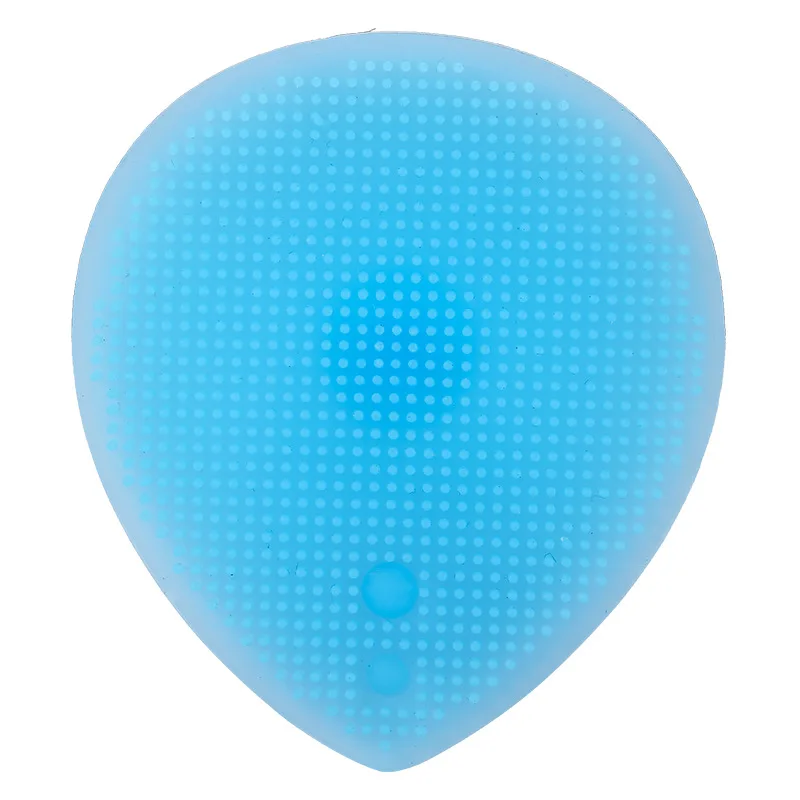 BLUE Силиконовые Красота губка для мытья Отшелушивающий, для лица Blackhead кисть для очистки дица инструмент Мягкая глубокая очистка лица кисти - Цвет: BLUE