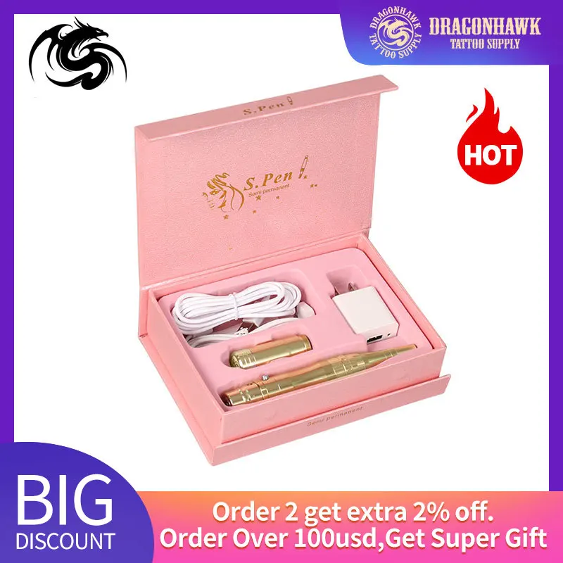  High Quality Micorneedles Tattoo Eyebrow Machine Pen Permanent Makeup Machine For Eyebrow Lip Top M