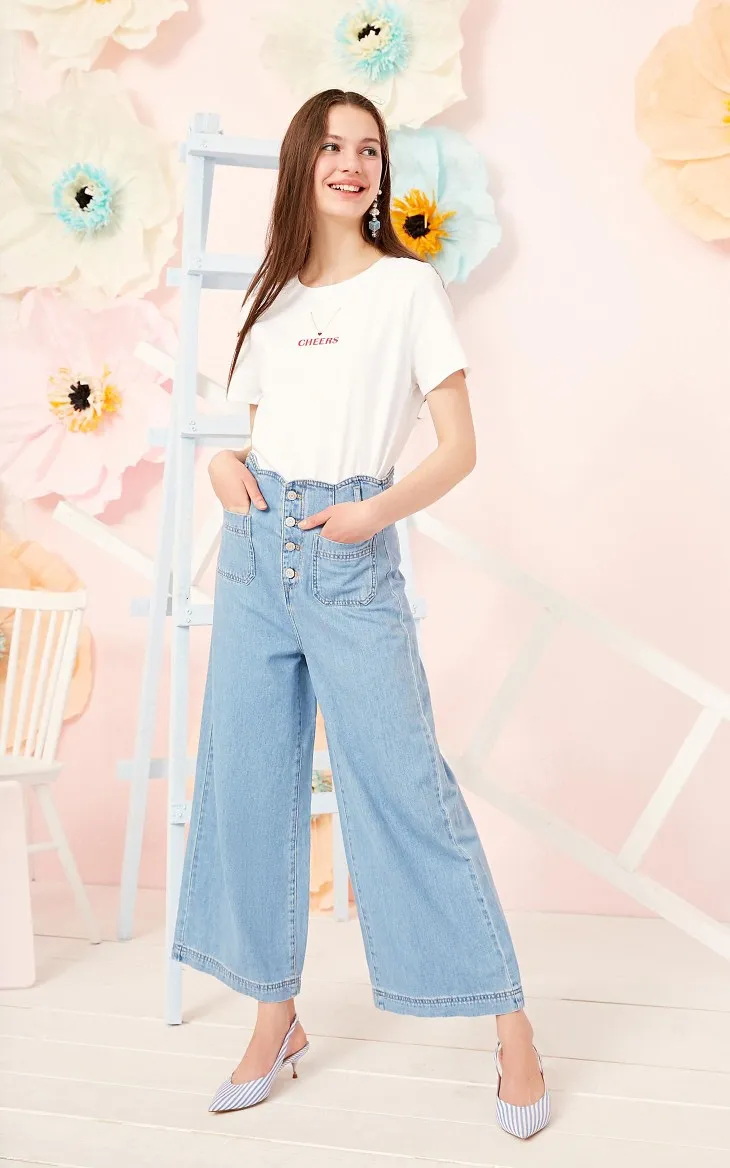 Vero Moda женские широкие джинсы | 319149555