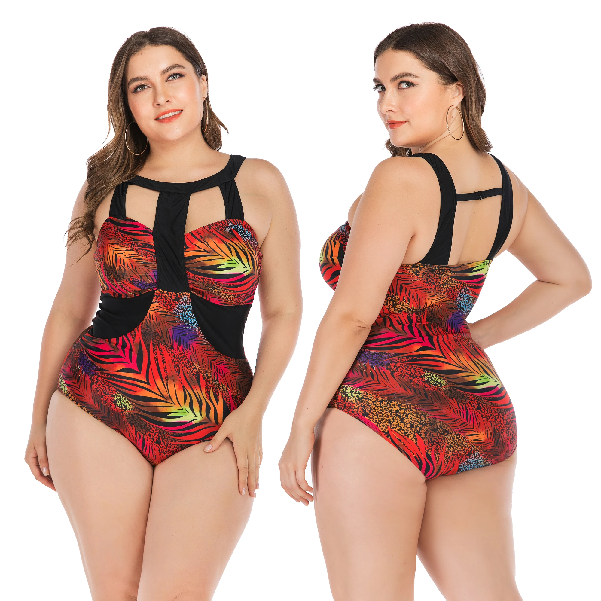 high cut tummy control swimsuit