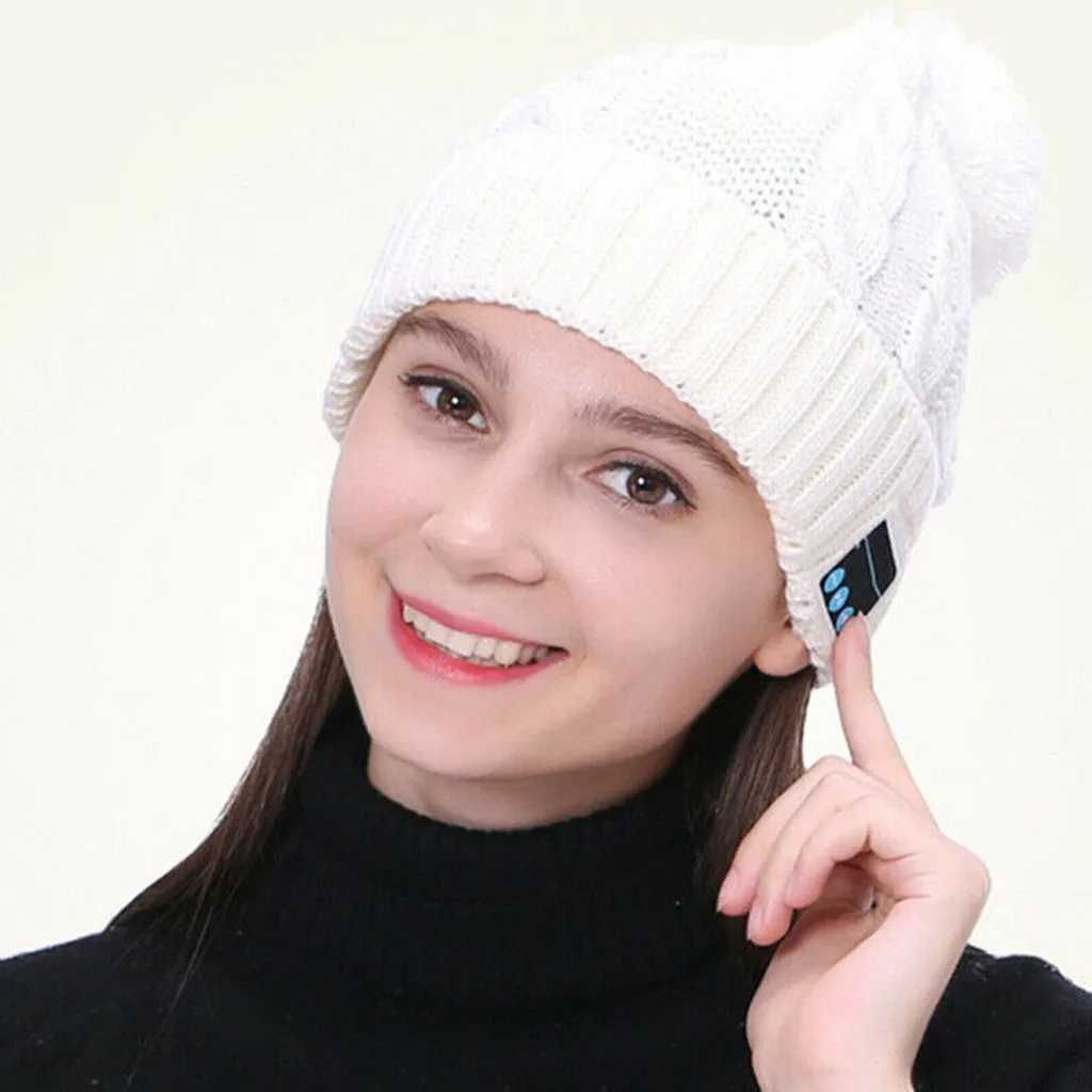 Bluetooth Smart Hat cap Беспроводная гарнитура наушники теплый динамик микрофон для
