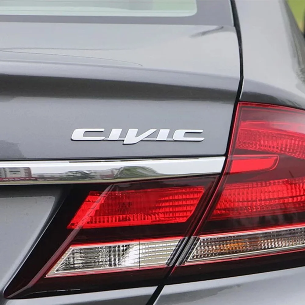 Для Honda Civic Стайлинг автомобиля Металлическая Наклейка для переоборудования крыло задний хвост багажник автомобиля буквы эмблема значок украшение крышка наклейка