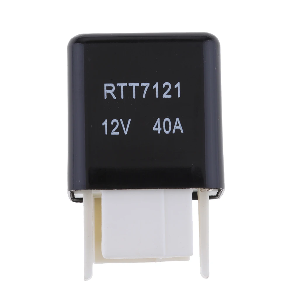 

4 Pins Car Truck RTT7121A 12V 40A Car High Power Relay Black
