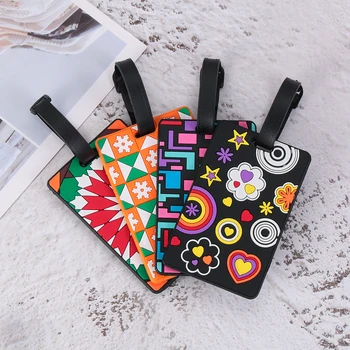 

New Fashion Suitcase Color Pattern Luggage Tags design ID Tag Luggage Label Address Holder Identifier Label travel Accessories