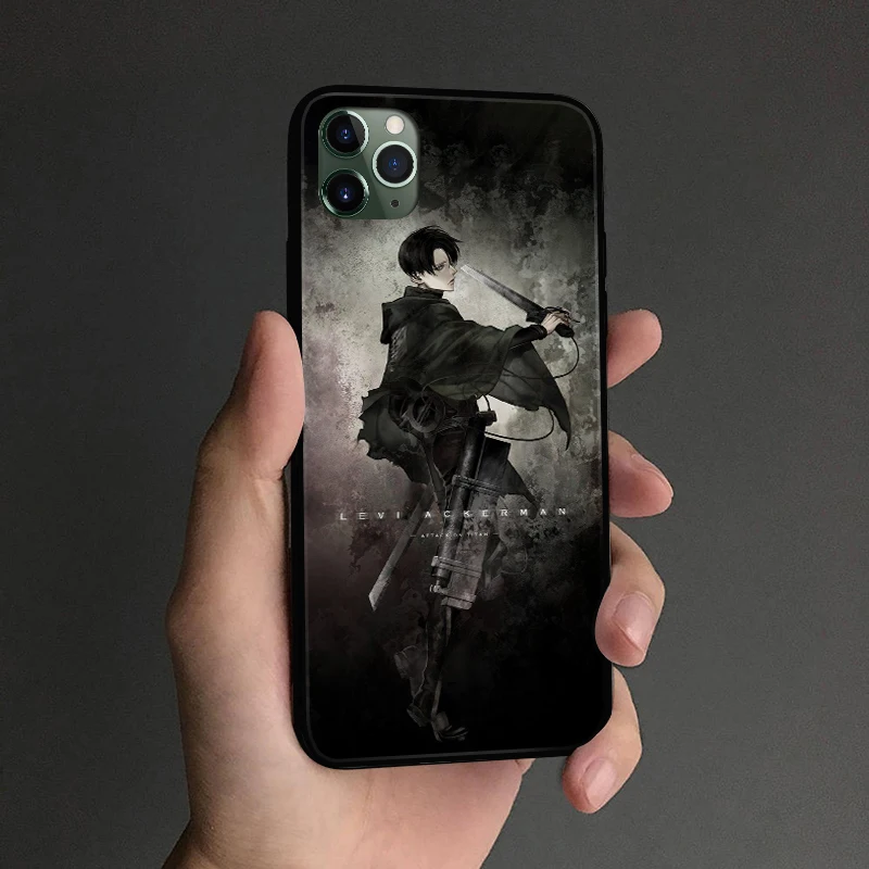 Чехол для телефона Levi Ackerman с аниме чехол iPhone SE 6s 7 8 Plus X XR XS 11 Pro Max Samsung S Note 9 10 20 ultra |