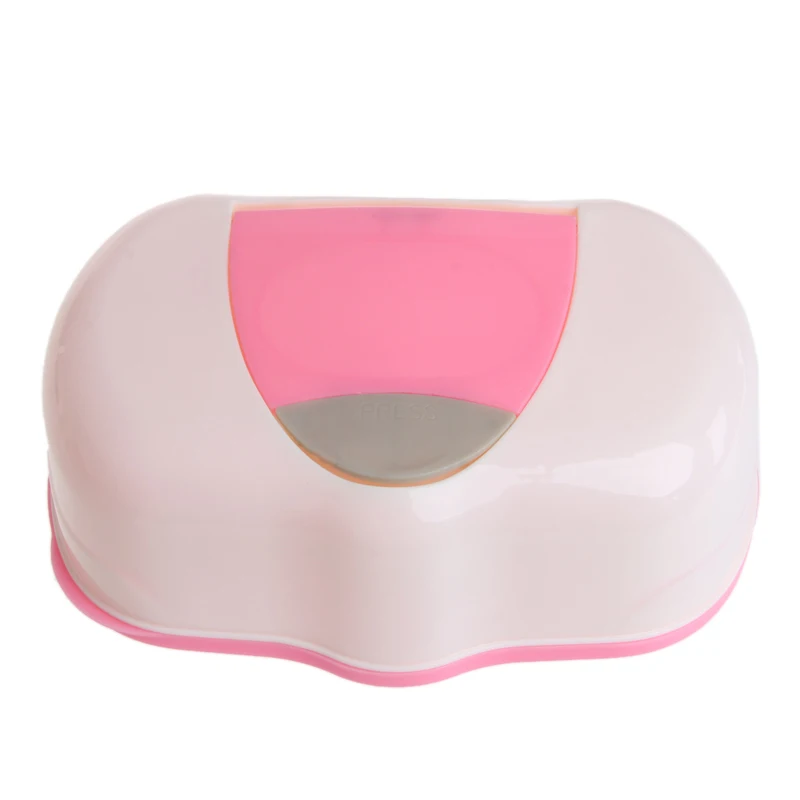 Коробка для влажных салфеток пластиковый Автоматический чехол настоящий тканевый чехол детские салфетки пресс всплывающие дизайнерские коробки для хранения и аксессуары для ящика - Цвет: Pink