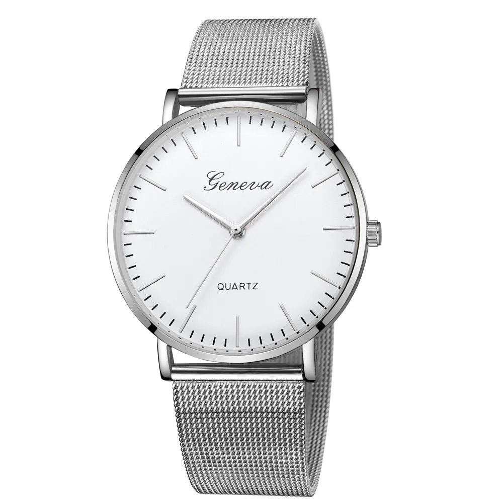 Women's Watch Classic Geneva Precision Dial Mesh Strap Business High-end Quartz Bracelet Watch часы женские наручные reloj 03 - Цвет: as  photo