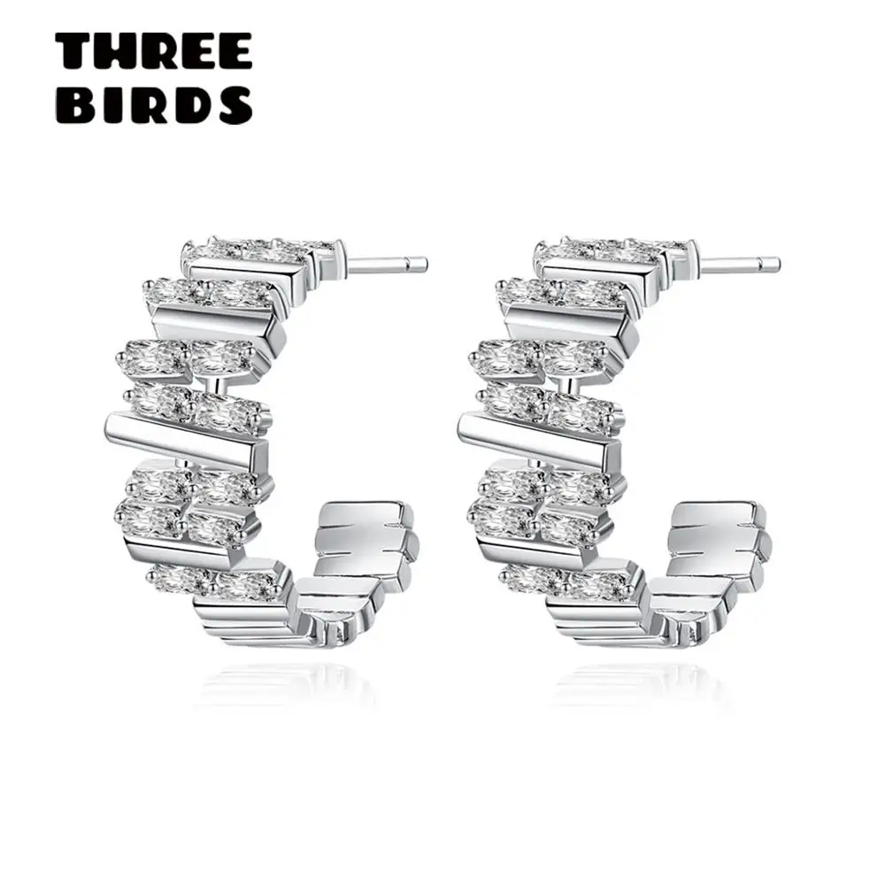 Крошечные трендовые серебряные серьги-гвоздики с кубическим цирконием и кристаллами, круглые серьги, Cz камень, розовое золото, для женщин, модные ювелирные изделия E-h0357