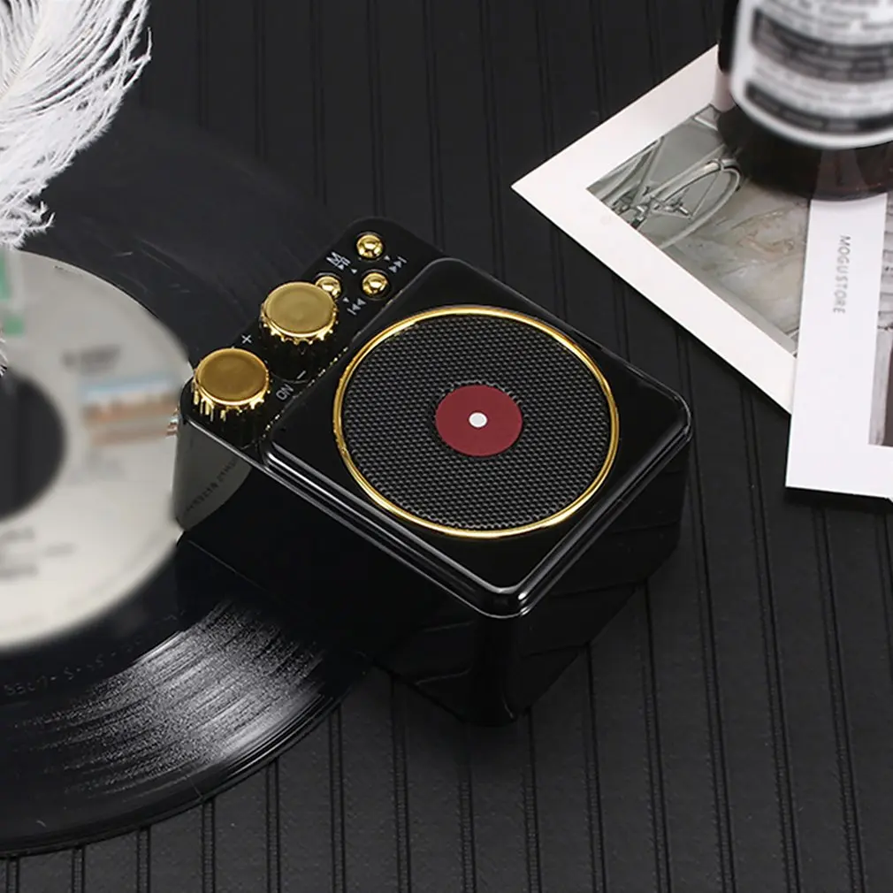 Мини Bluetooth динамик мини K10 Ретро проигрыватель беспроводной аудио мини Fm Динамик Hands-Free динамик портативный динамик