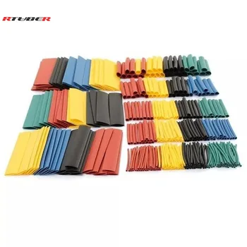 

RTUBER 3280Pcs 2:1 Polyolefin Halogen-Free Heat Shrink Tube Sleeving 5 Color 8 Size Heat Shrink Tubing