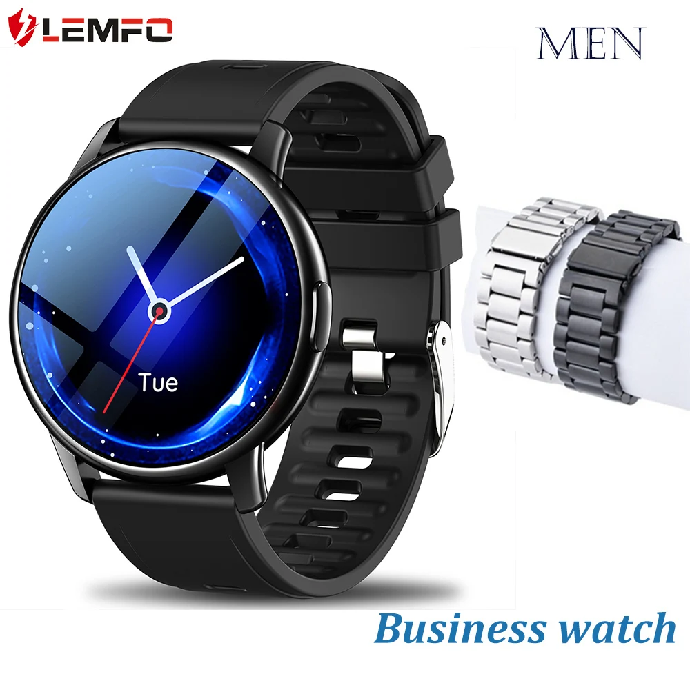 LEMFO Смарт часы для мужчин IP68 Водонепроницаемый LF28 Smartwatch 2020 Android Спорт фитнес