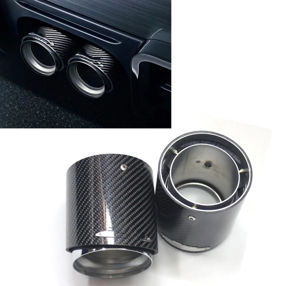 

For Mini Cooper R55 R56 R60 Carbon Fiber Exhaust Muffler Tip Pipe