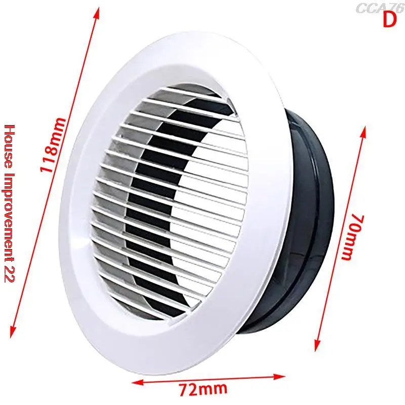 Air Vent Grille 1PC ABS Adjustable Air Ventilation Cover Round Ducting Ceiling Wall Hole air vent grille ventilation grille air vent cover ducting ventilation cover