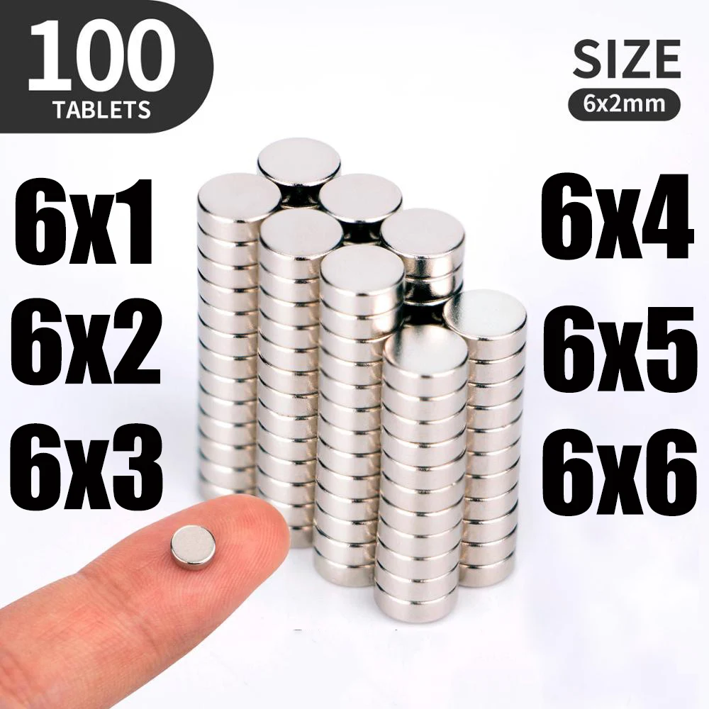 100PCS 12mm x 2mm N52 Magnets Strong Disc Rare Earth Neodymium thin Magnet Lots 