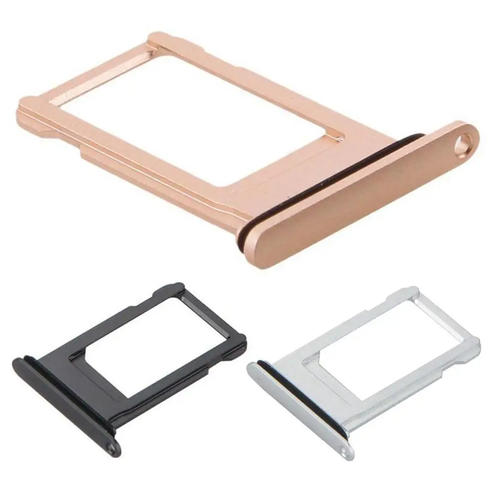 Replacement SIM Card Holder Slot Tray Plate Repair Part for iPhone 8 8Plus X sim card tray slot holder replacement part for huawei y6 y9 y7 pro 2019