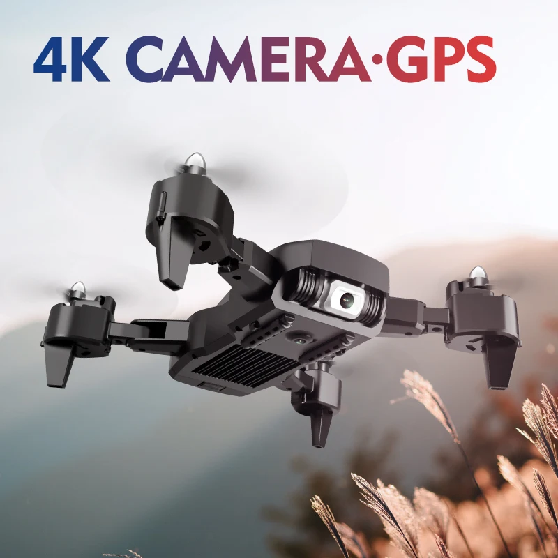 Квадрокоптер S60 pro с широкоугольной камерой 2020 P GPS Wi Fi|Радиоуправляемые вертолеты|