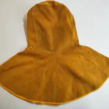 Полностью кожаные Электрический сварочный аппарат защитный Электрический сварочный аппарат для накидка с плащом-накидкой с капюшоном-Тип цоколя для изготовления на заказ