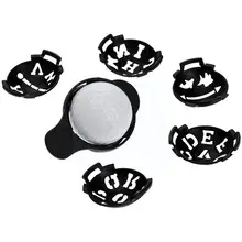 6pcs/lot Hollow Alphabet Golf Ball Line Liner Marker Pen Marks Drawing Set Equipment Alignment Accessories Tool A2h1