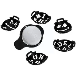 6pcs/lot Hollow Alphabet Golf Ball Line Liner Marker Pen Marks Drawing Set Equipment Alignment Accessories Tool A2h1