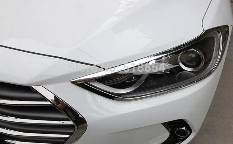 Подходит для 2016 2017 HYUNDAI ELANTRA AVANTE хромированный светильник с передней головкой