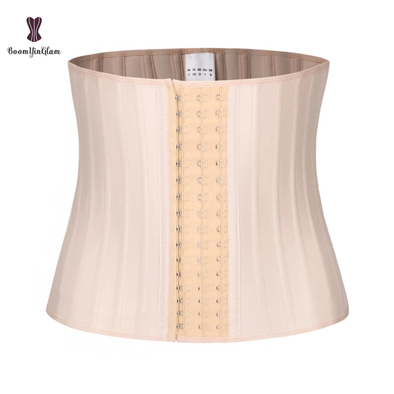 Black/nude Steel Boned Body Shaper Corset Xxs Slimming Belt Waist