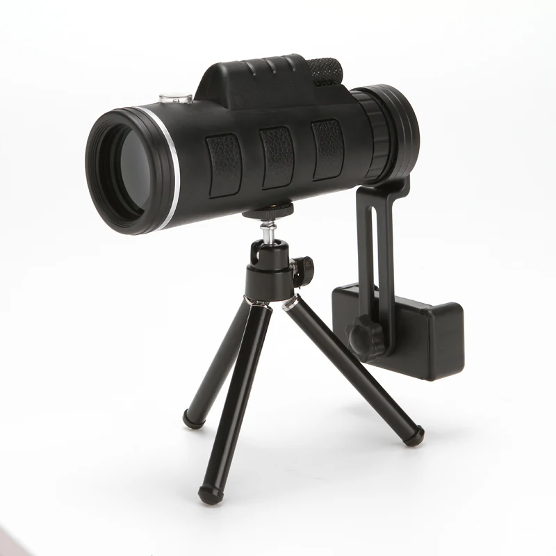 En Ligne 40X60 Zoom HD IR Vision nocturne monoculaire infrarouge jumelles télescope support pour téléphone trépied pour la chasse Camping randonnée
