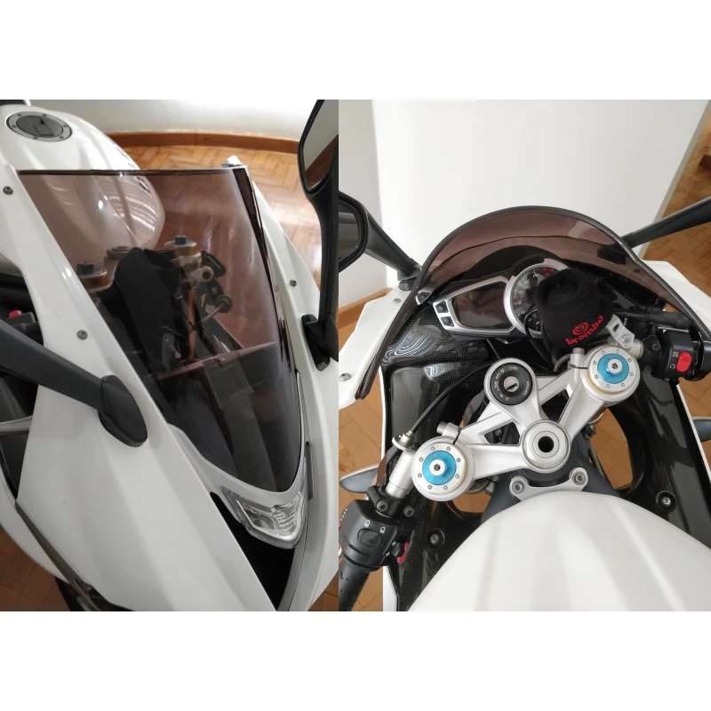 Smoke Ветер экран для Triumph Daytona 675R 675 R 2013 экран дефлекторы лобовое стекло дым иридий - Цвет: Smoke