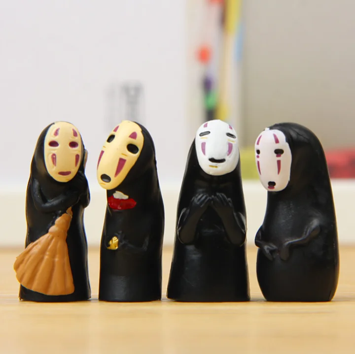 4 шт./компл. Kawaii Унесенные призраками без уход за кожей лица человек 3 7 см