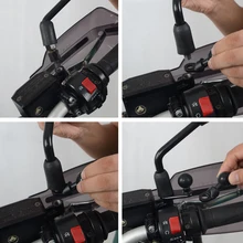 Крышка резервуара для тормозного сцепления мотоцикла+ основание Угловое крепление с шариком