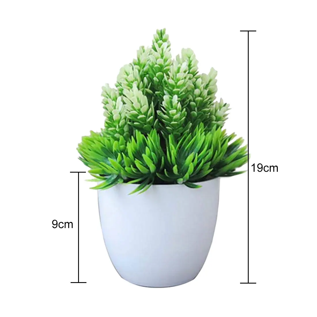 Pine Needles White 29 стилей Маленькие искусственные растения бонсай дерево горшок растения поддельные цветы украшения в горшках для украшения дома отель сад Декор - Color: Pine Needles White